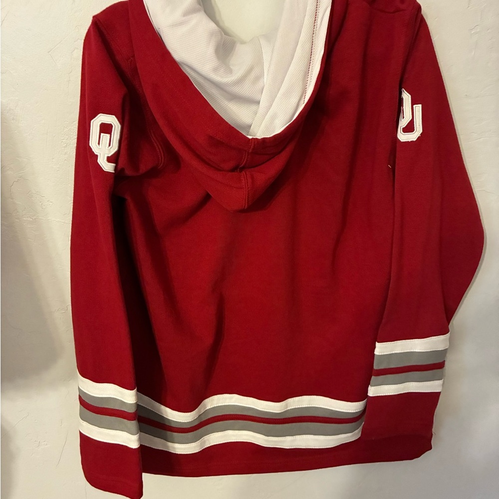 Colosseum Red and White Women's Sweater - Picture 3 of 4